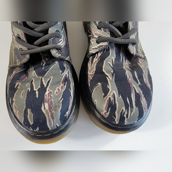 Doc Martens AirWair children Size 2 bounce Combat Boots Side Zip 1460J camo - Picture 2 of 4